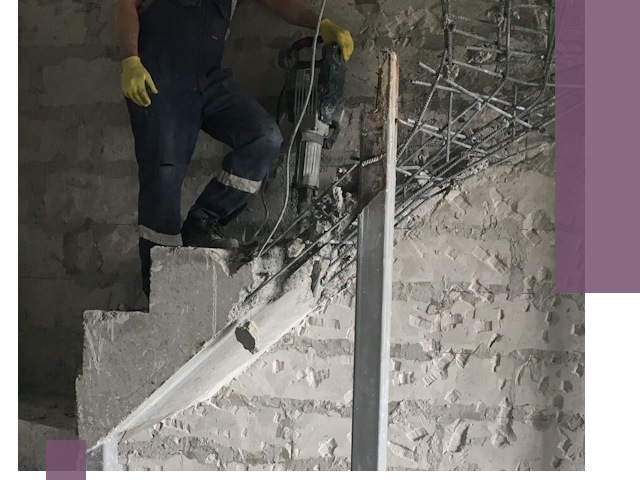 Демонтаж металлических и бетонных лестниц в Кирове