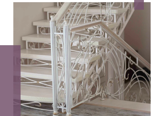 Изготовление кованых лестниц на заказ в Кирове от 86403 руб. | ПРОЛЁТ-Кро