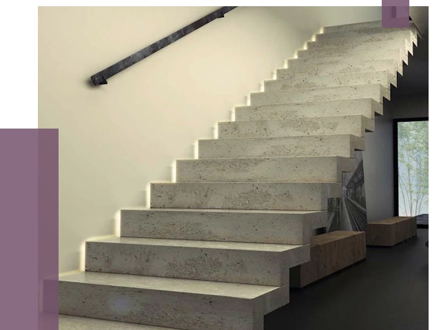 Облицовка бетонных лестниц в Кирове от 4574 руб/м2 