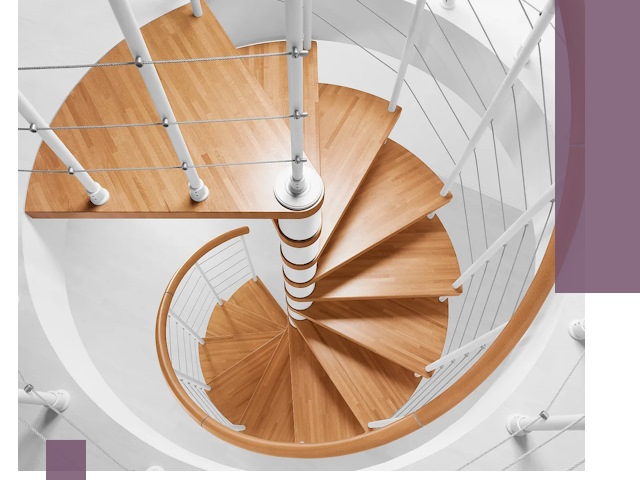 Изготовление винтовых лестниц под ключ в Кирове