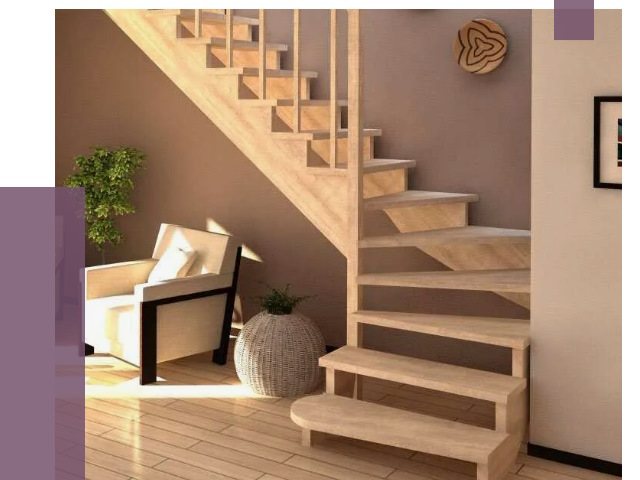 Изготовление Г-образных лестниц в Кирове от 18805 руб. 