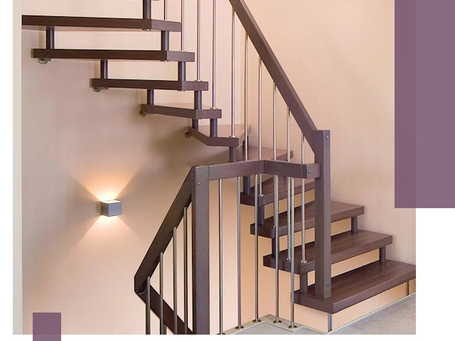 Изготовление лестниц на больцах в Кирове под ключ