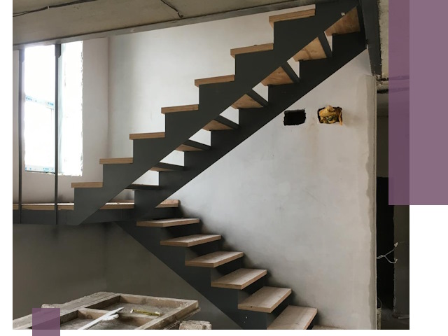 Изготовление лестниц на металлокаркасе в Кирове от производителя