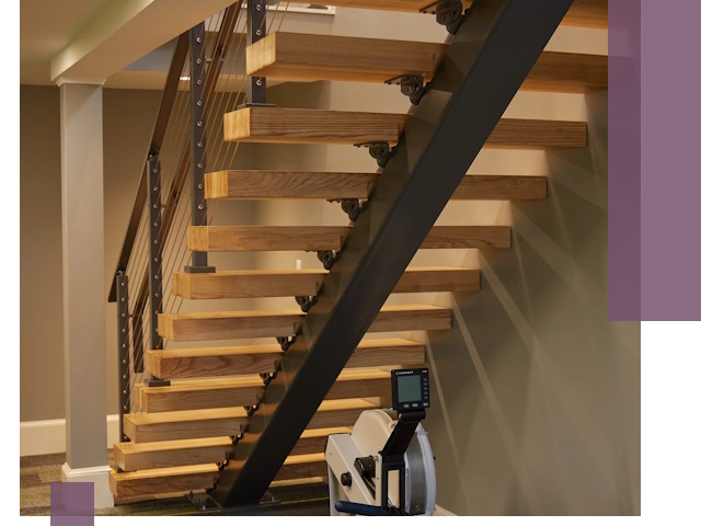 Лестницы на монокосоурах под ключ в Кирове - изготовление и монтаж