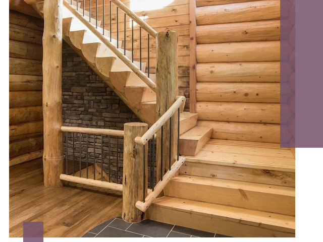 Лестницы в баню под заказ и профессиональный монтаж в Кирове