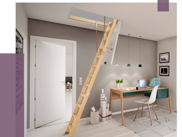 Чердачные лестницы в Кирове — от 14485 руб. | ПРОЛЁТ-Кро