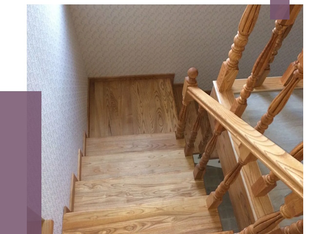 Сосновые лестницы в Кирове под ключ от 8030 руб.  | ПРОЛЁТ-Кро