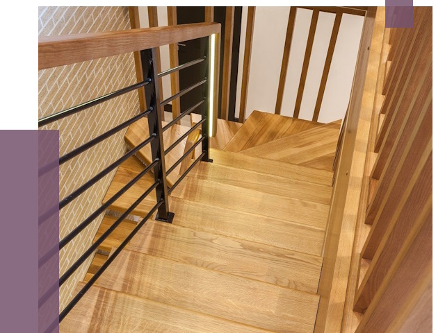 Лестницы из ясеня в Кирове под ключ от 9962 руб. 