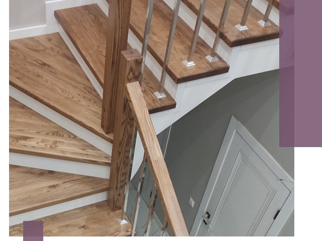 Обшивка металлических лестниц под ключ в Кирове