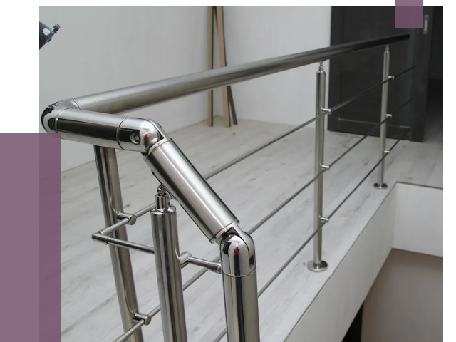 Перила из нержавеющей стали в Кирове от 8945 руб. под ключ | ПРОЛЁТ-Кро