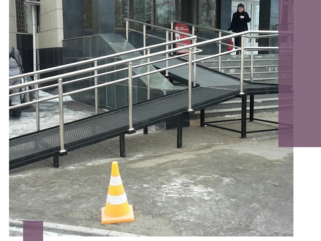 Стационарные пандусы под ключ в Кирове — изготовление и монтаж