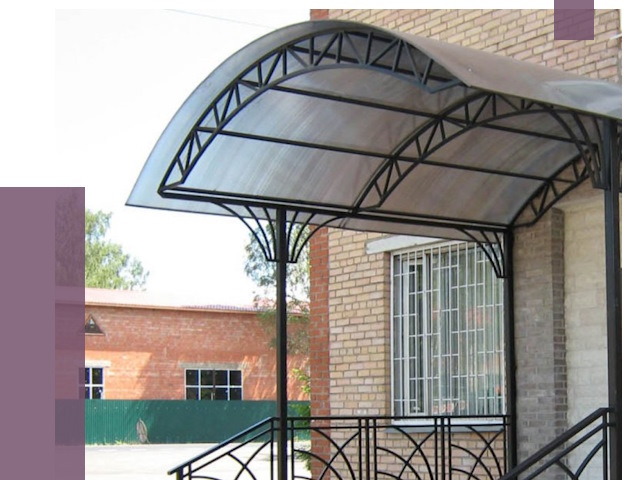 Металлические навесы и козырьки в Кирове от 12706 руб.