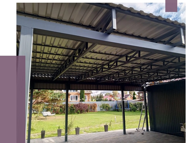 Монтаж навесов в Кирове от 7319 руб. — установка навеса | ПРОЛЁТ-Кро