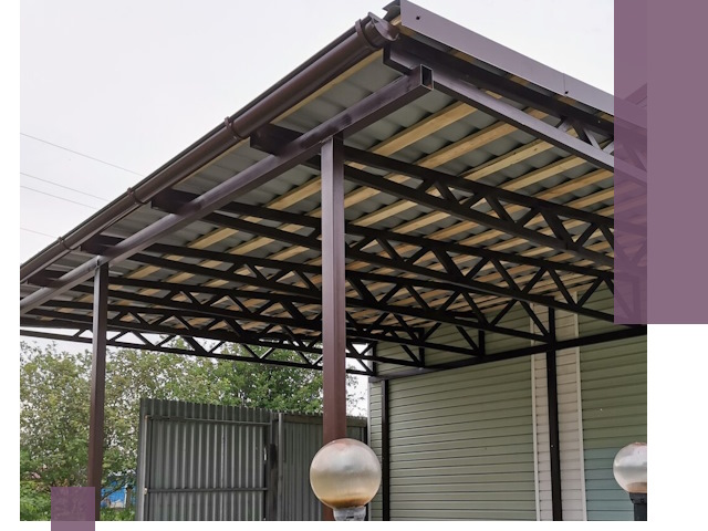 Навесы под ключ в Кирове: изготовление, монтаж и гарантия