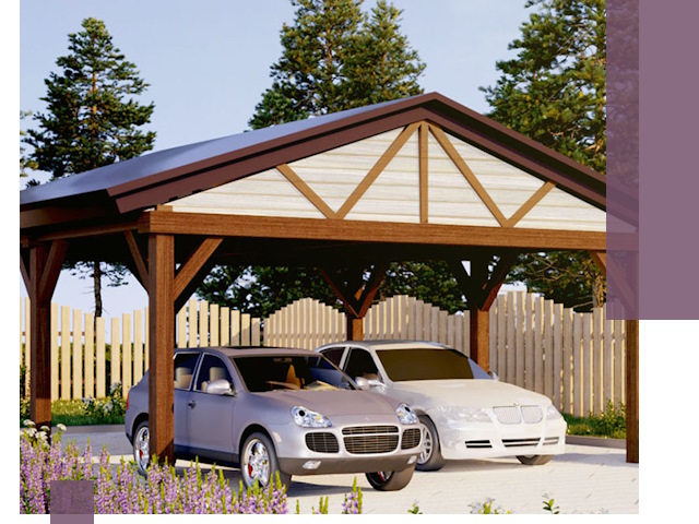 Навесы для автомобиля в Кирове — изготовление и монтаж