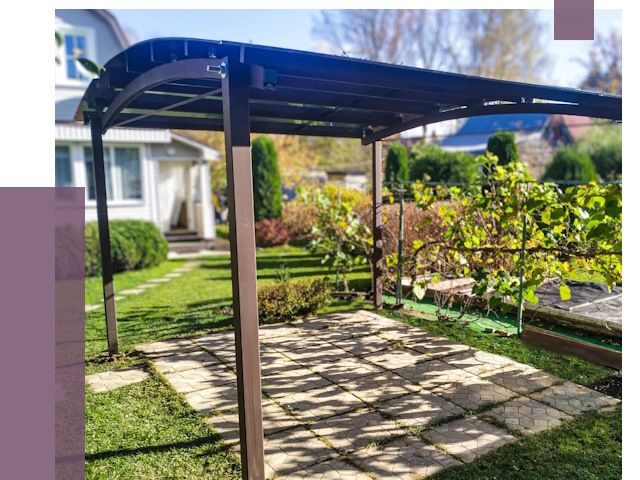 Навесы для дачи в Кирове от 12655 руб. под ключ — ПРОЛЁТ-Кро