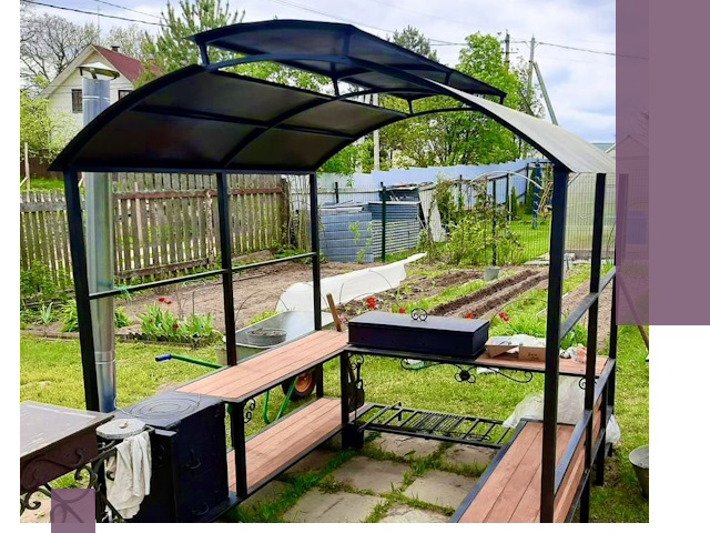 Навесы для барбекю в Кирове: изготовление, монтаж и демонтаж