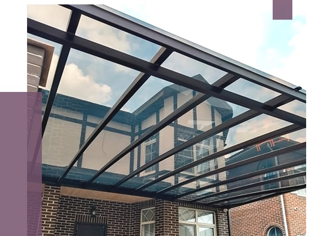 Навесы из поликарбоната в Кирове от 8559 руб. под ключ — ПРОЛЁТ-Кро