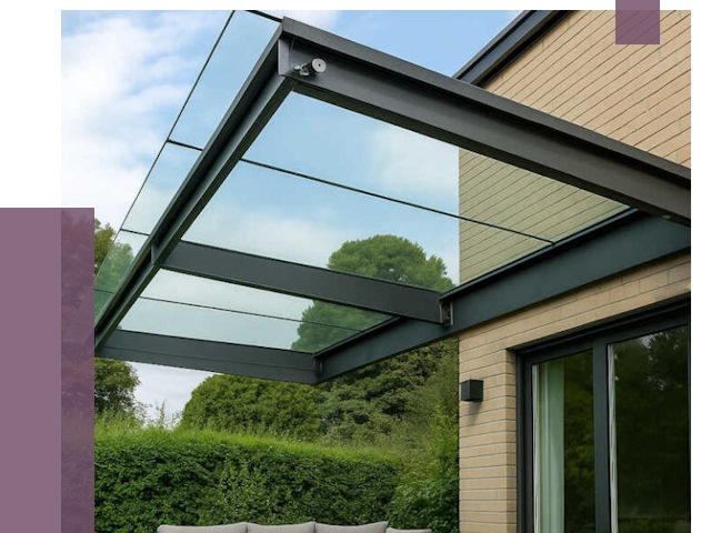 Стеклянные навесы и козырьки в Кирове от 12198 руб.