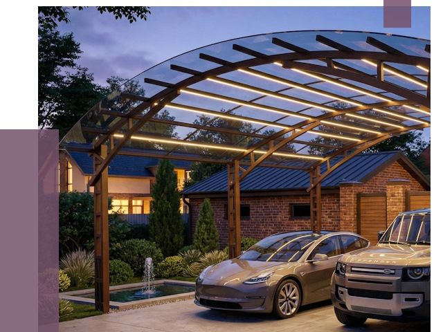 Металлические навесы в Кирове от 12605 руб. под ключ — ПРОЛЁТ-Кро