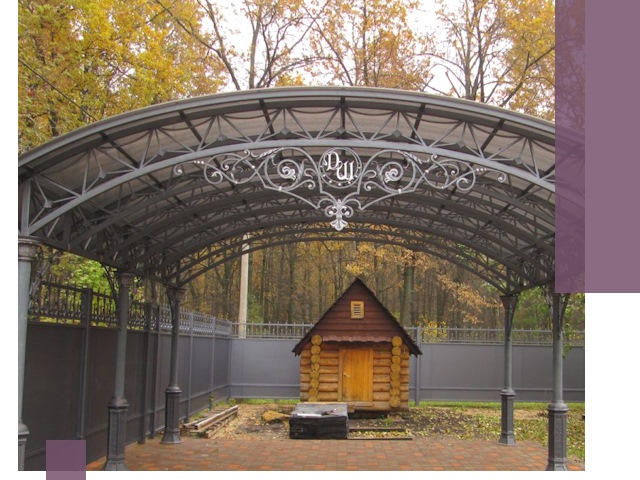 Кованые навесы премиум-класса под заказ в Кирове