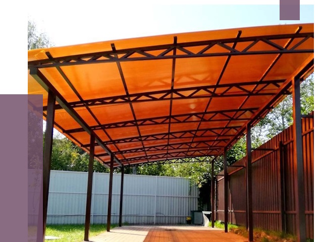 Односкатные навесы под ключ в Кирове от 13062 руб. 