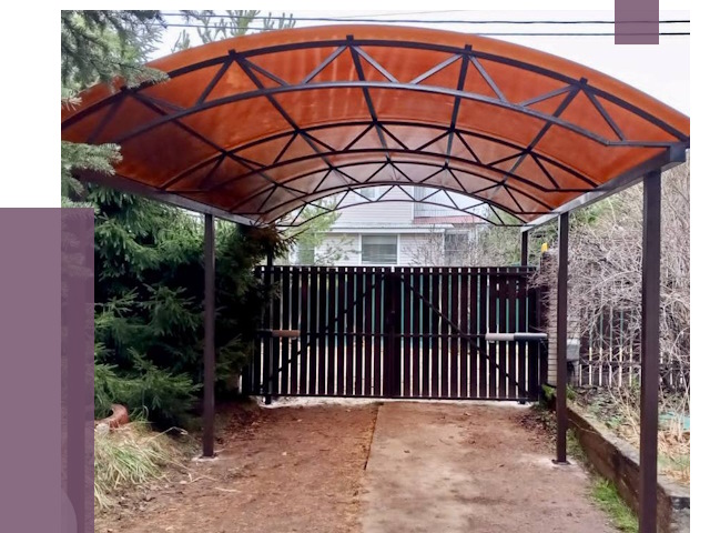 Арочные навесы в Кирове от 12655 руб. — изготовление и монтаж | ПРОЛЁТ-Кро