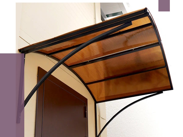 Недорогие козырьки в Кирове от 7542 руб.  | ПРОЛЁТ-Кро