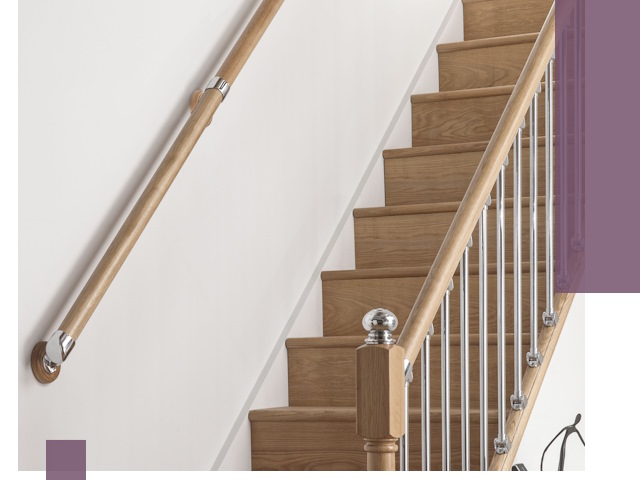 Пристенные поручни из стали и нержавейки под монтаж в Кирове